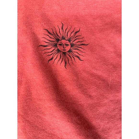 Rebellious One Womens Rust Sweatshirt M long sleeve lightweight pullover - Picture 3 of 7